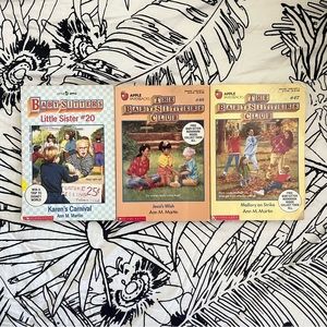 Vintage The Babysitters Club 3 Young Adult Chapter Books #47 48 Little Sister 20